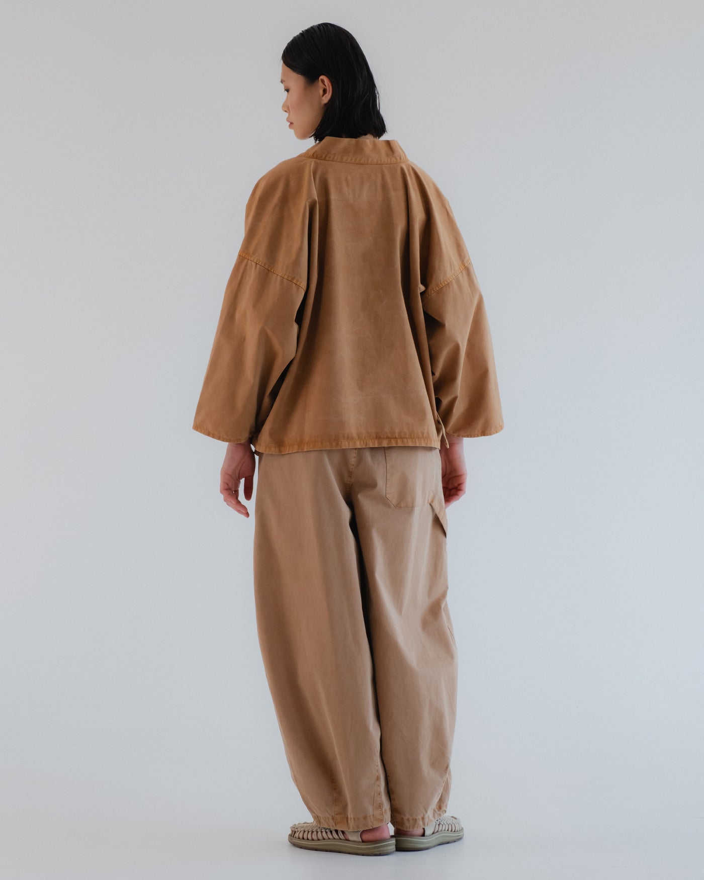 G.o.D Kimono Fine Broken Twill Almond