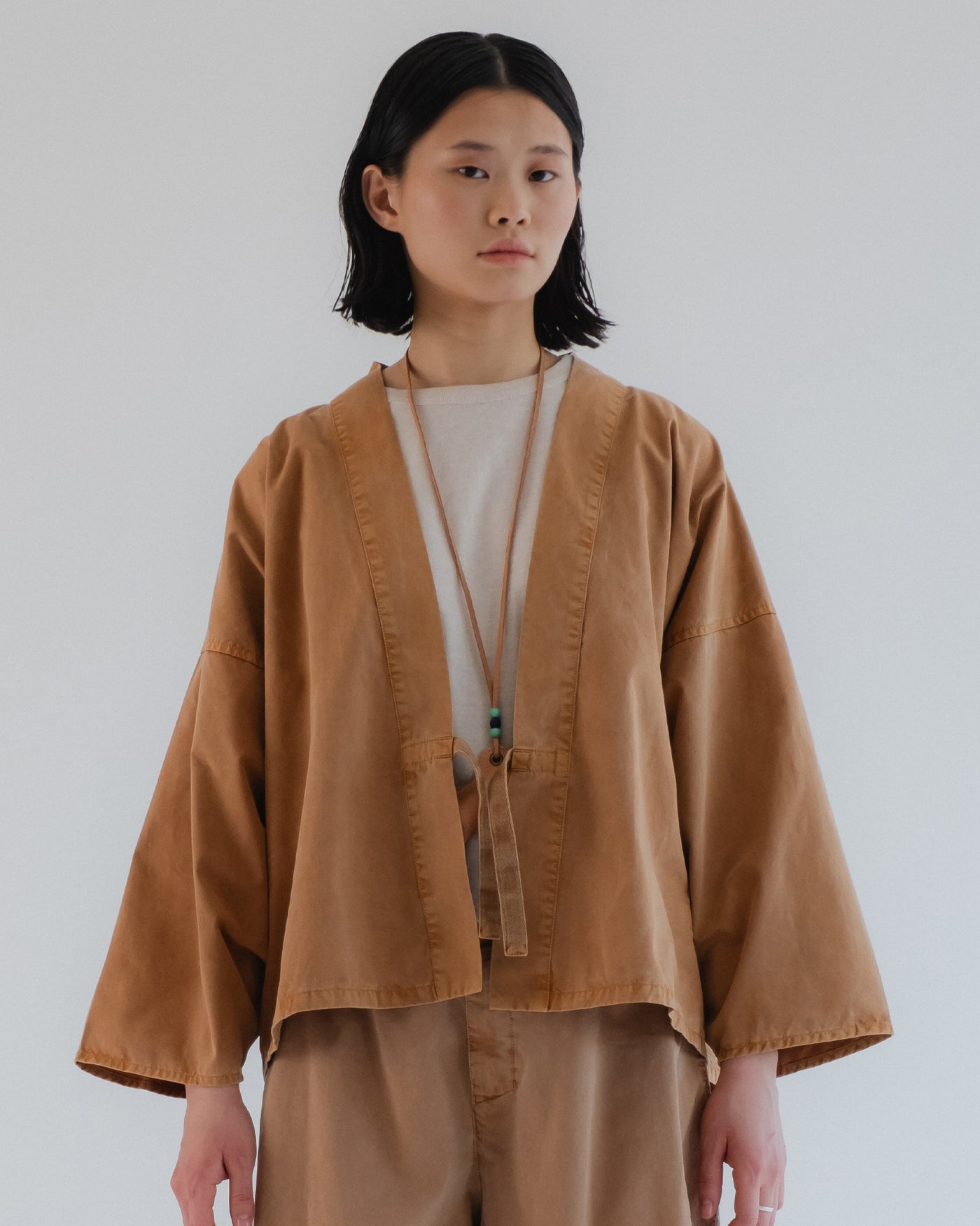 G.o.D Kimono Fine Broken Twill Almond