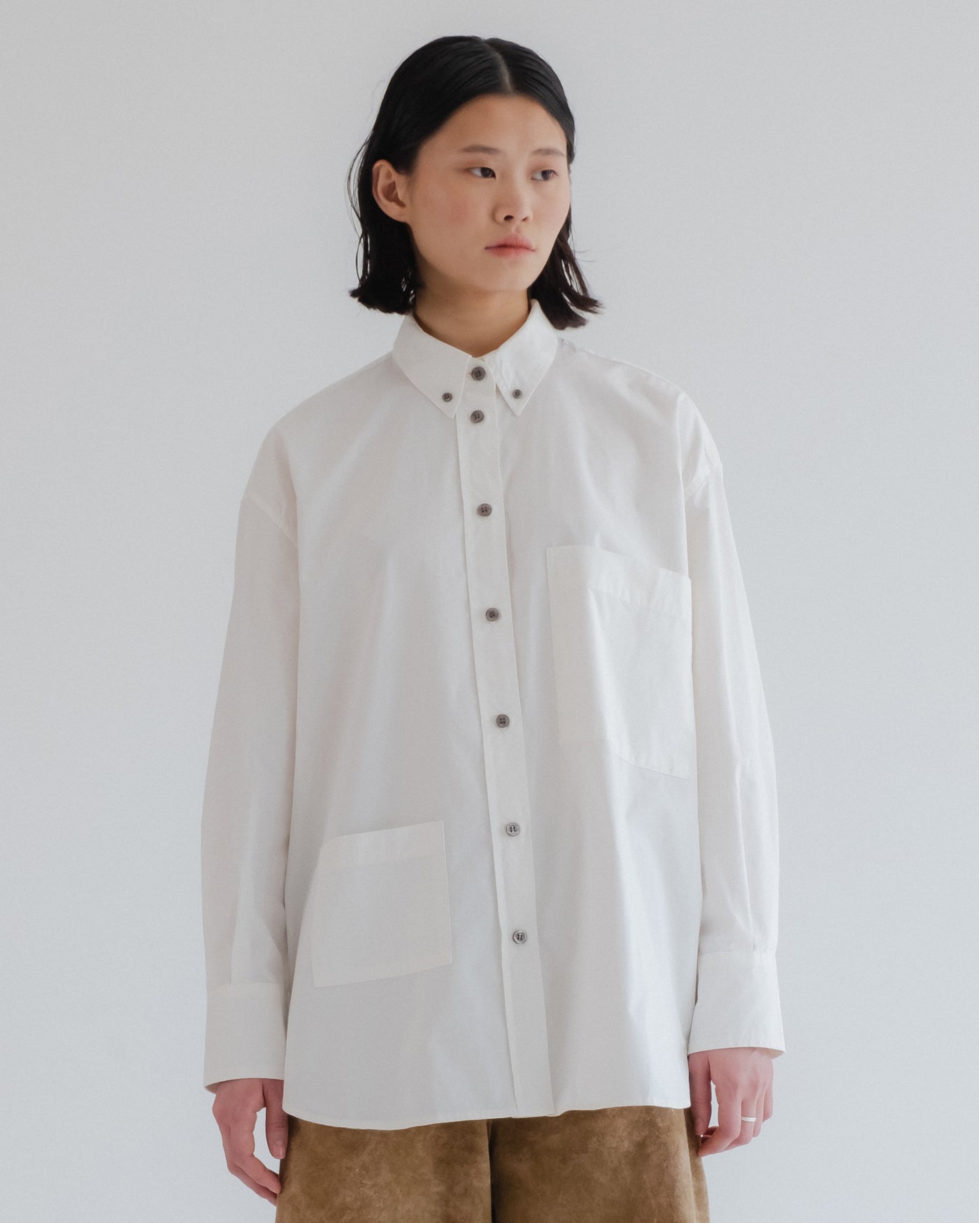 G.o.D Icon Shirt Poplin Milk