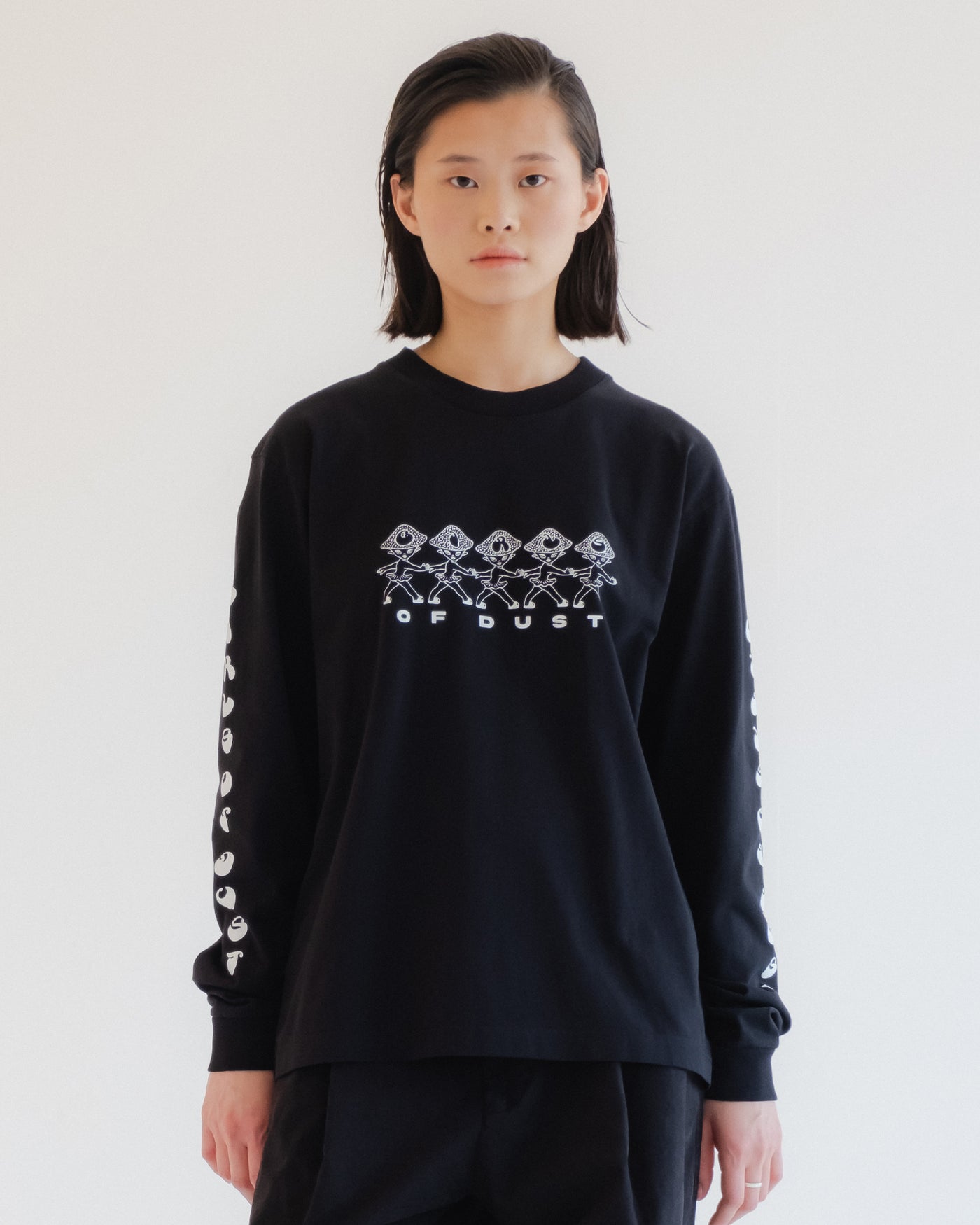 G.o.D Mushroom Long Sleeve T Basic Jersey Black