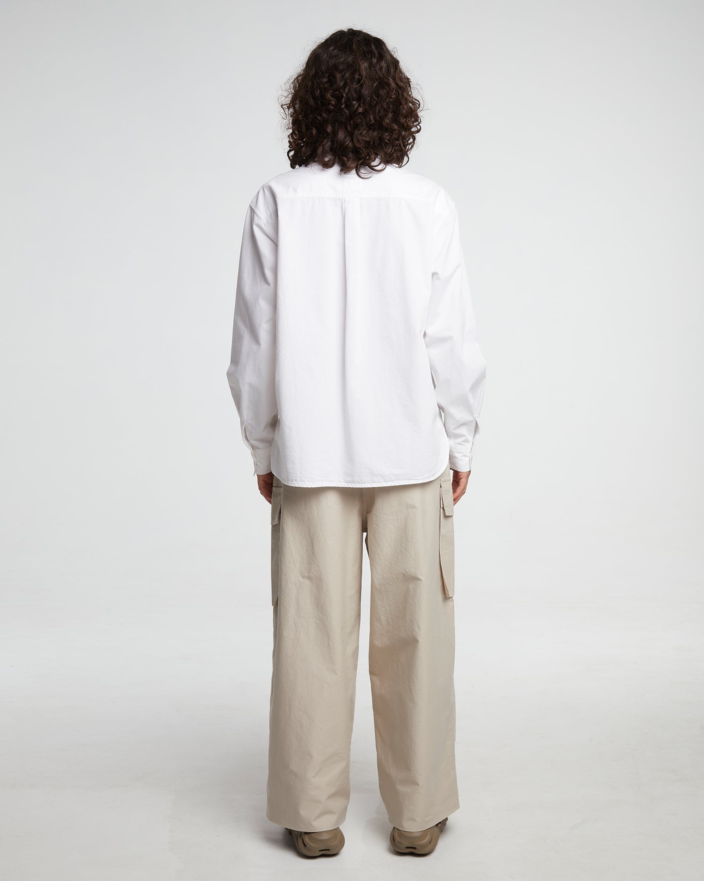 G.o.D Noguchi Shirt Light Cotton Drill White