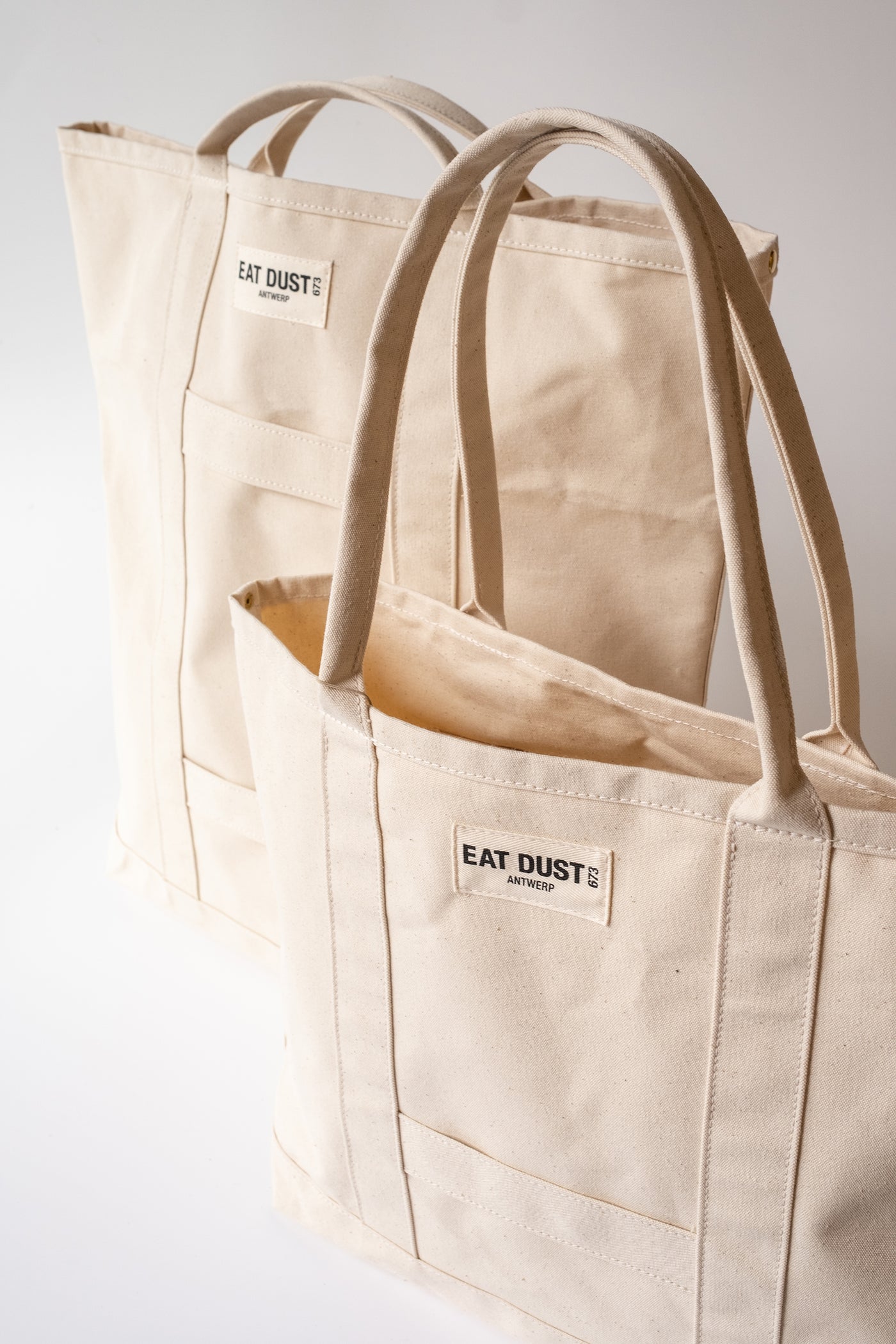 Small Canvas Shopper Bag Off White